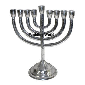 Bougeoir de créateur en métal Menorah de qualité supérieure fait à la main bougeoir de fantaisie de taille personnalisée très vendu nouveau bougeoir de fantaisie - Product Image 3