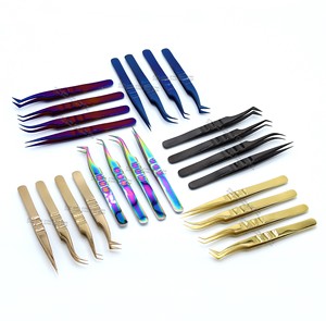 แหนบต่อขนตาส่วนบุคคลปลายสแตนเลสแบบยึดแข็งแรงใช้งานง่าย - Product Image 1