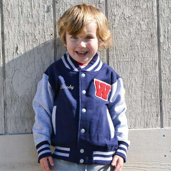 Personalized Jacket Infant Letterman Jacket Wholesale Kids Varsity