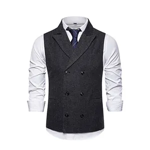 Mais recente Nova moda tendências Coletes Para Os Homens Slim Fit Mens Terno Colete Masculino Colete