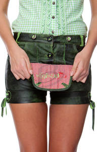 Oktoberfest Lederhosen Femmes En Cuir Véritable-Original Femmes Lederhosen de Allemagne Oktoberfest (Autriche Beerfest Hosen) - Product Image 5