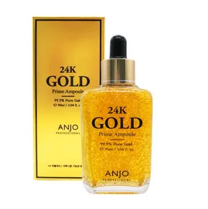 Anjo profesyonel 24K altın başbakan ampul 90ml % 99.9% saf altın kore kozmetik cilt bakımı besleyici kırışıklık karşıtı