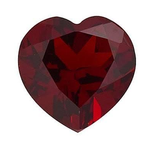 11mm coeur coupe naturel Almandine/zambien rouge GarnetWholesale prix usine haute qualité à facettes pierres précieuses en vrac par carat - Product Image 2