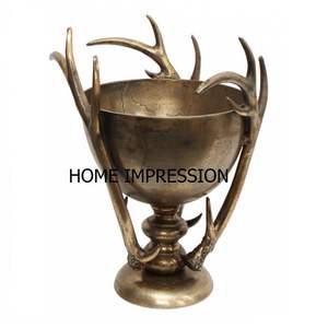 เขากวางอลูมิเนียมเคลือบสีขาวชามใส่ผลไม้ชามอลูมิเนียมทรงเสน่ห์สำหรับซัพพลายเออร์ขายส่ง - Product Image 2