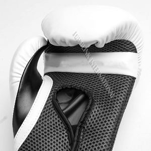 Venta al por mayor profesional logotipo personalizado cuero de vaca PU MMA guantes 8oz guantes de boxeo para niños adultos características de entrenamiento perforación - Product Image 5