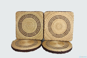 En gros Tissé À La Main 100% Écologique Ottoman Seagrass Coussin Carré Pour La Décoration De Meubles - Product Image 4