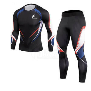 Recién llegado, conjunto de traje de entrenamiento para hombre, cómodo tejido de alta calidad, de talla grande, impermeable, patrón sólido - Product Image 2