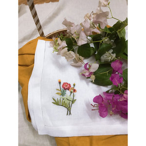 Pañuelo pañuelo 100% algodón venta al por mayor hecha a mano 100% algodón pañuelo flor patrón con diseño personalizado - Product Image 2