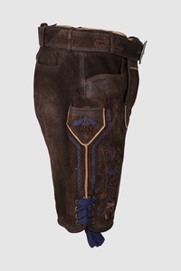 Lederhosen Lederhosen หนังแท้สำหรับผู้ชาย,ท่อสั้นหนังแท้กำหนดได้เองจากบาวาเรีย - Product Image 3