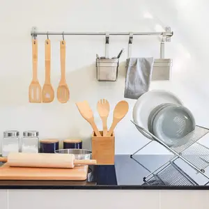 High-grade Bamboo Kitchen Set Of 6 Mildew Proof And Durable Kitchen Utensil Set