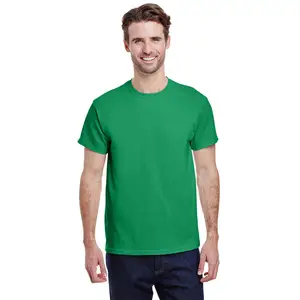 Kaus Pria Pemilihan Poliester 100% Oem Pabrik Kualitas Tinggi Hijau TURF dengan Logo Merek Anda Sendiri Kaus Pemilihan Kustom Cetak