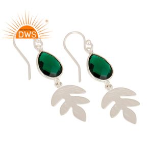 Hydro-pendientes colgantes de piedras preciosas verdes, proveedor de joyería, Plata de Ley 925, regalos de boda para novia - Product Image 2