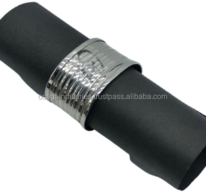 Anneau de serviette en métal nickelé de qualité supérieure, décoration de mariage - Product Image 1