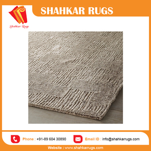 พรมขนสัตว์อินเดีย ดีไซน์ทันสมัย ลายนามธรรม ชุดพรมปูพื้น ป้องกันเชื้อโรค ซักได้ ทอมือ สำหรับบ้านและโรงแรม - Product Image 5