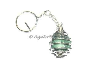 Llaveros de piedra de jade verde a la venta llaveros decorativos elegantes - Product Image 1