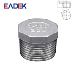 Фитинг для труб с шестигранной головкой, вилка с шестигранной головкой, переходник для адаптера из нержавеющей стали, Oem-дизайн, мужской шестигранный штекер, 3/4 Npt X женский - Product Image 2