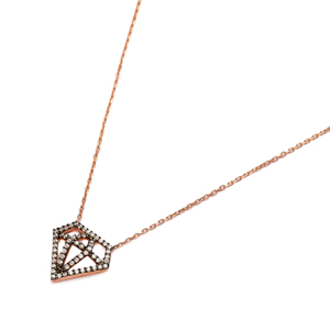 Pendentif en pierre de Zircon en forme de diamant, fait à la main, vente en gros, bijoux en argent Sterling 925 - Product Image 2