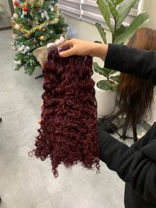 Extensions de cheveux humains bouclés de donneur, 100g, trame machine, vente en gros, différentes longueurs - Product Image 4