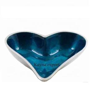 ชามกลมเคลือบเงาโลหะสีน้ำเงินสำหรับตั้งแคมป์ - Product Image 2