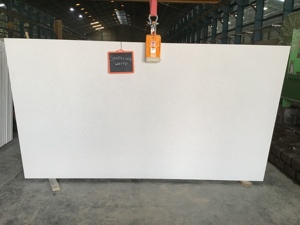 Thiết kế hiện đại phong cách lấp lánh trắng lớn slab thạch anh prefabs Đá Nhân Tạo cho các ứng dụng khách sạn - Product Image 5