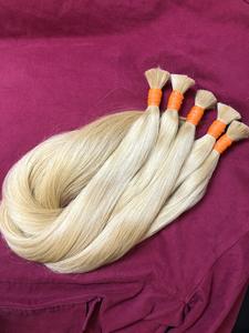Extensions de cheveux humains en vrac cheveux blonds couleur russie cheveux slaves qualité supérieure - Product Image 2