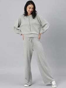 Ensemble de jogging unisexe hiver 2025 pour femme, 2 pièces, à capuche, respirant, grandes tailles, écoresponsable, avec logo personnalisé - Product Image 4