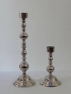 Premium Embossed Church <b>Candle</b> Stand Aluminum Nickel Plated / <b>Black</b> Antique Color Classical Royal Design <b>Candle</b> <b>Pillar</b> <b>Holder</b> - Product Image 6