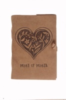 Carnet celtique vintage de haute qualité, en cuir véritable, fait main, avec cordon de couture, taille personnalisée, motif mini cœur en relief, NEW ERA