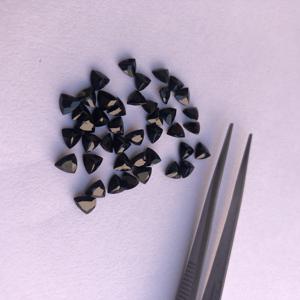 Piedras preciosas de corte facetado de espinela negra Natural de 5mm, piedras sueltas para fabricación de joyas, proveedor al por mayor - Product Image 2