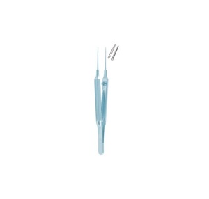 Forceps de sutura Tennant quirúrgicos, mango redondo curvado, 10,5 cm - 4 ", longitud de 6 mm - Product Image 2