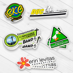 Pegatinas decorativas troqueladas laminadas UV personalizadas para uso en exteriores Diseño de logotipo para niños con resistencia UV - Product Image 4