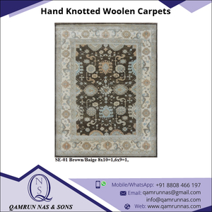 2021 elegante diseño tibetano anudado a mano Alfombra de lana moderna para sala de estar para invierno Navidad compra al por mayor - Product Image 4