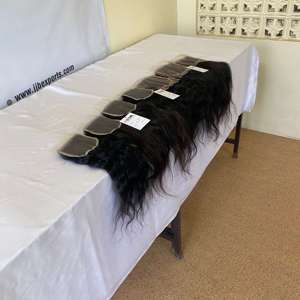 Paquets de cheveux raides vietnamiens bouclés non traités, cuticule vierge de vison alignée 5x5 6x6 fermeture frontale en dentelle HD transparente - Product Image 5