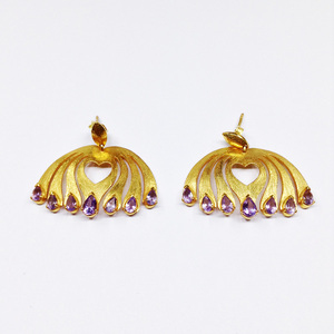 Argent Sterling 925 Sur Mesure Fournisseur Grossiste À La Main Unisexe Femme Faible QUANTITÉ MINIMALE DE COMMANDE Pas Cher Unique Élégante Boucle D'oreille en pierre Naturelle - Product Image 5