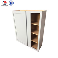 Armoires de cuisine modulaires en MDF mélamine modernes Conception de porte shaker pour ensemble de cuisine