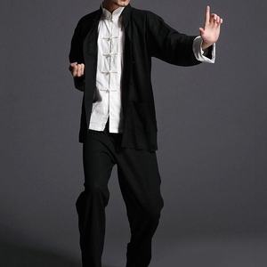 Uniforme de kung fu sur mesure de haute qualité pour hommes, nouveau Chun à ailes, uniforme traditionnel shaolin kung fu tai chi, vente en gros - Product Image 3