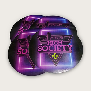 Custom Circle Decorating Stickers Waterproof <b>String</b> Adhesive Round Shape Vinyl UV Coated Stickers - Product Image 4