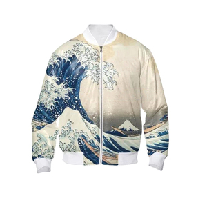 Women's Eco-Friendly <b>Button</b> Closure Full Sleeve Stand Collar Jacket Sublimated Letterman Design Winter Breathable Custom Color - Product Image 3