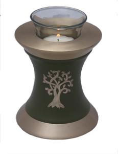 Vela Conmemorativa con Urna para Cenizas, Urna para Cenizas Grabada en Plata, Urna para Cenizas con Vela, Urna para Cenizas Metálica Brillante, Urna para Cenizas de Mascotas - Product Image 4