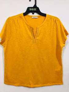 Camisetas de Punto de Algodón Transpirables de Manga Corta con Cuello en V para Mujer, de Marca Original y Calidad Premium - Product Image 2