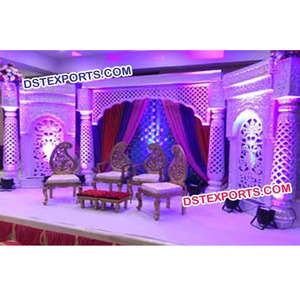 ผู้ผลิตเวทีแต่งงานแต่งงาน Jodha Akber ธีมเส้นใยเวทีแต่งงาน - Product Image 1