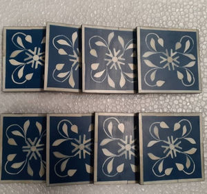 Ensemble de caboteur de plateaux de service en nacre de qualité supérieure Incrustation d'os de couleur personnalisée Style classique pour hôtels restaurants candide - Product Image 3