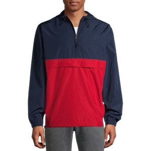 Pull coupe-vent unisexe pour l'hiver Fermeture à demi-zip Doublure en maille résistante à l'eau Coupe décontractée 2 poches avant XL - Product Image 6