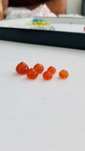 Commande personnalisée cornaline rouge pierre précieuse de guérison en vrac bijoux artisanat toutes les tailles MM disponibles-cabochon en forme d'oignon - Product Image 3