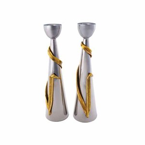 Bougeoir en argent Avec Laiton Branches - Product Image 1