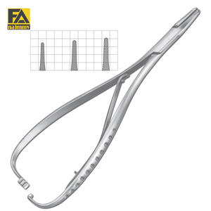 Portaagujas manual de acero inoxidable MATHIEU con mordazas estrechas para base de instrumentos quirúrgicos - Product Image 2