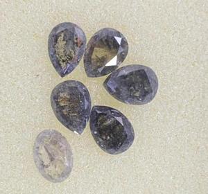 Diamantes de imitación de sal y pimienta, en forma de pera de <span class=keywords><strong>7</strong></span> MM, con forma de pimienta Natural, 100%