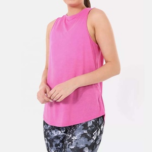 Débardeur de sport pour femme PIHA SPORTS, personnalisé, dos nageur, athlétique, long, pour le yoga, 100 % coton - Product Image 1