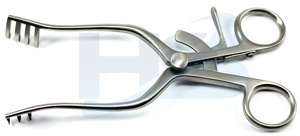 Retractor de autorretención Weitlaner de 14cm, instrumento quirúrgico de puntas romas 4x4 para base veterinaria para procedimientos quirúrgicos - Product Image 5