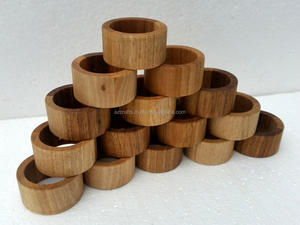 Anneaux de serviette en bois de qualité supérieure pour la caractéristique stockée décorative de partie - Product Image 3